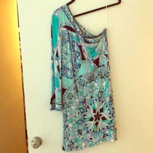 blue and black pucci gress size 38